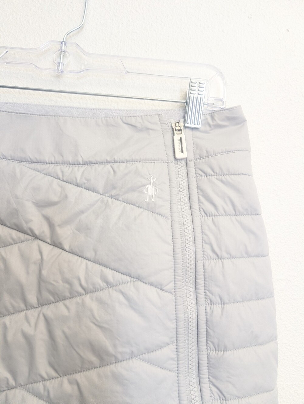 Smartwool Smartloft 120 Puffer Mini Skirt Size Small White Ash - Picture 5 of 8